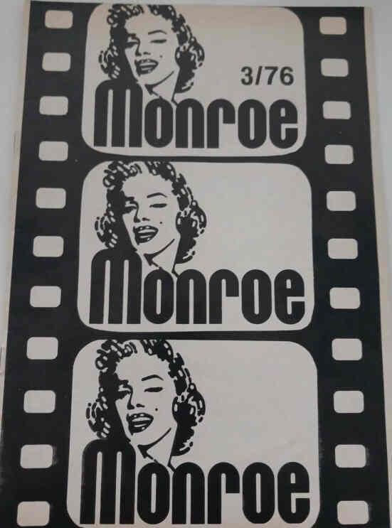 MONROE magazine side cover  March 1976