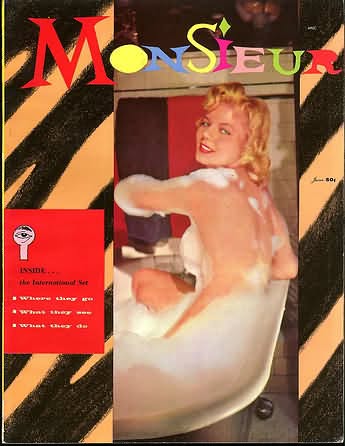 MONSIEUR magazine side cover  Vol 1 No  2  June 1957