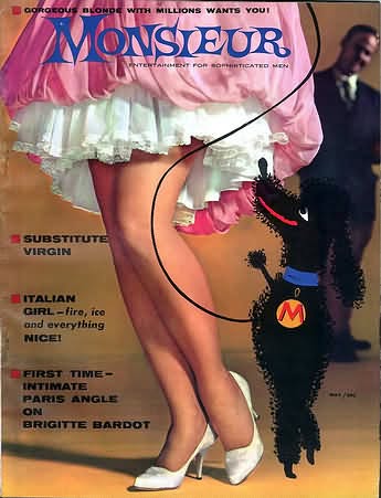 MONSIEUR magazine side cover  Vol 2 No  2  May 1959