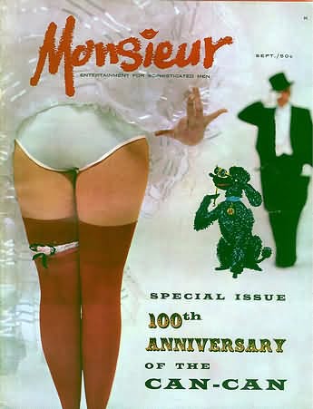 MONSIEUR magazine side cover  September 1959