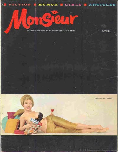 MONSIEUR magazine side cover  May 1960
