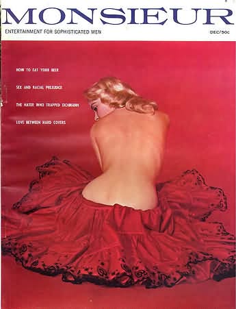 MONSIEUR magazine side cover  December 1960
