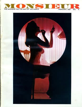 MONSIEUR magazine side cover  February 1961