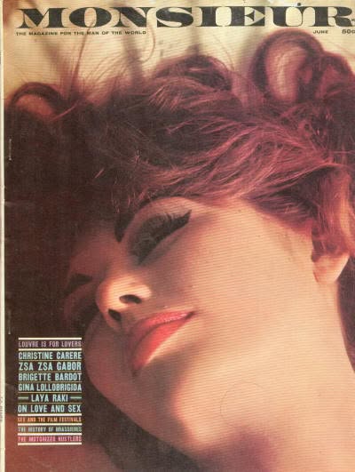 MONSIEUR magazine side cover  June 1961