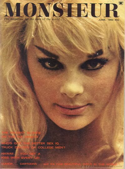 MONSIEUR magazine side cover  June 1962