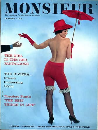 MONSIEUR magazine side cover  October 1962