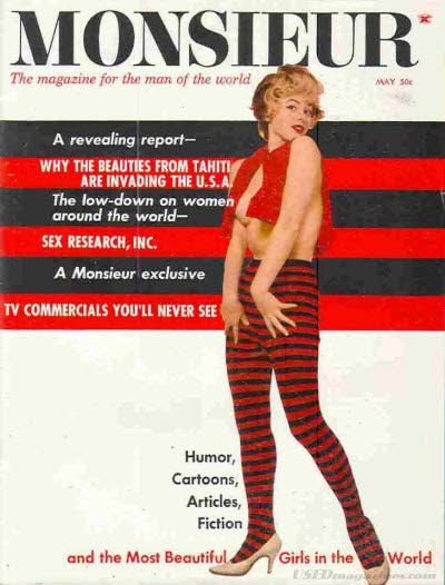 MONSIEUR magazine side cover  May 1964