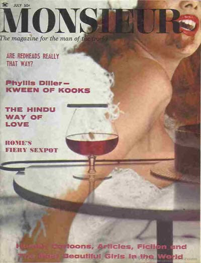 MONSIEUR magazine side cover  July 1964
