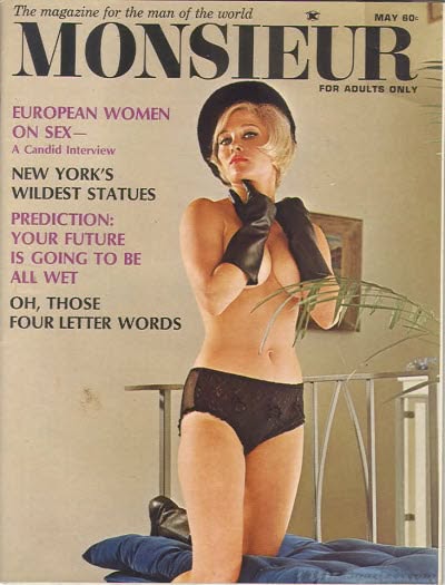 MONSIEUR magazine side cover  May 1966