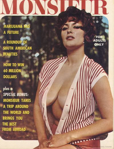 MONSIEUR magazine side cover  December 1966