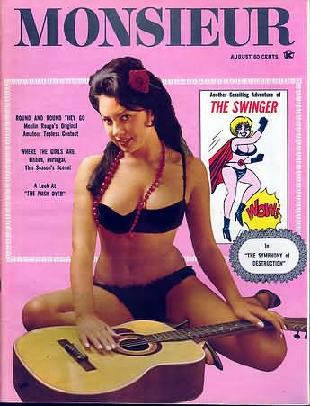MONSIEUR magazine side cover  August 1967