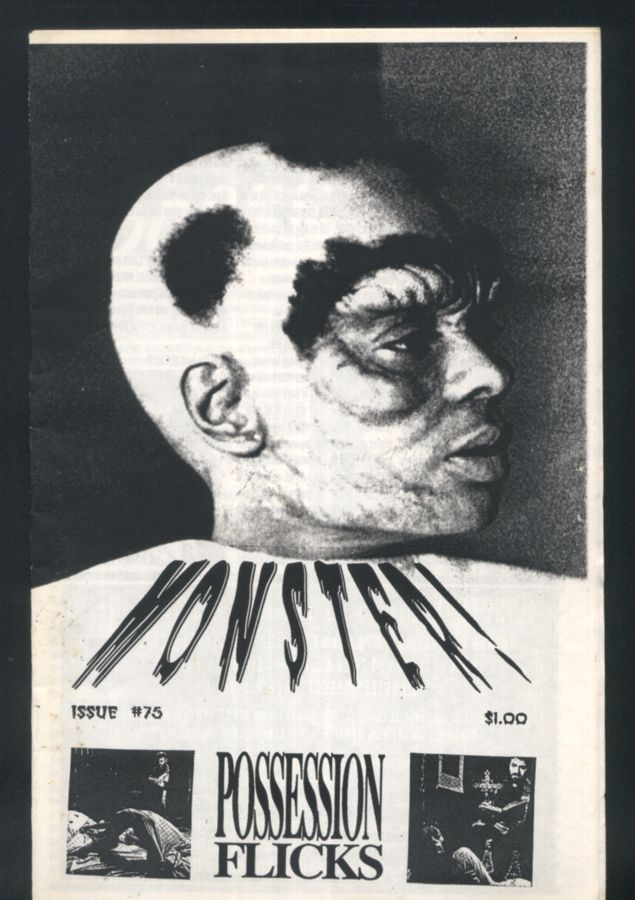 MONSTER! magazine side cover Issue 75 March 1992