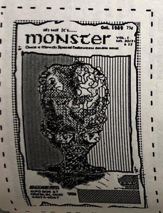 MONSTER! magazine side cover Issue 20-22  October 1989