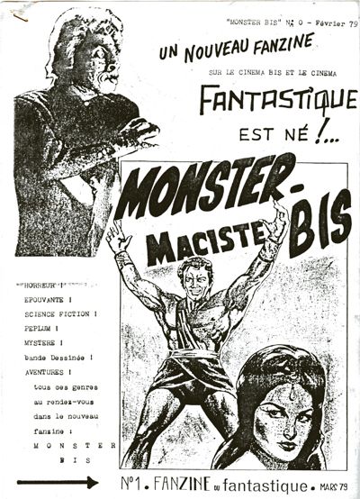 MONSTER BIS magazine side cover  1979