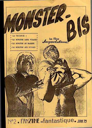 MONSTER BIS magazine side cover Issue 2 June 1979