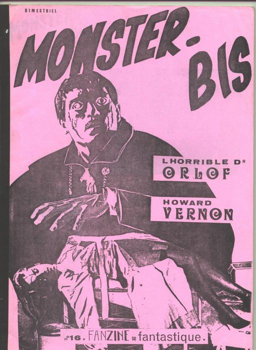 MONSTER BIS magazine cover Issue 16 July 1981