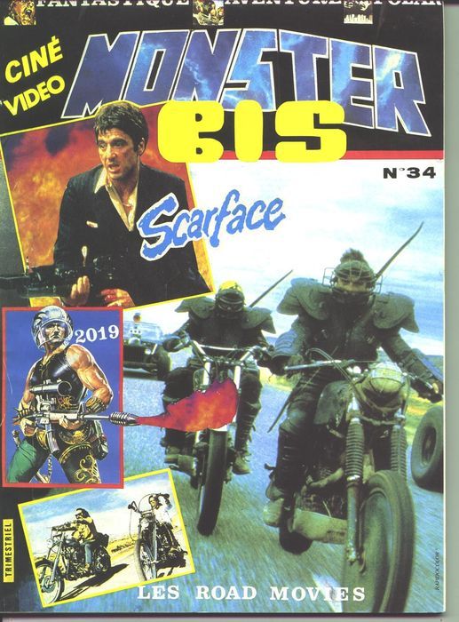 MONSTER BIS magazine cover Issue 34 April/May 1984