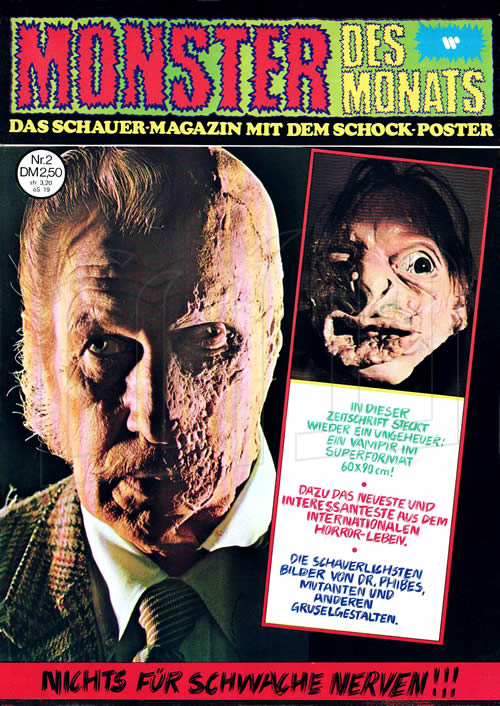 MONSTER DES MONATS  magazine side cover Issue 2  1974