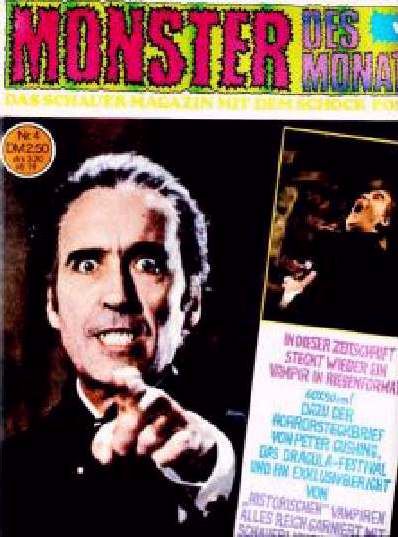 MONSTER DES MONATS  magazine side cover Issue 4 July 1974