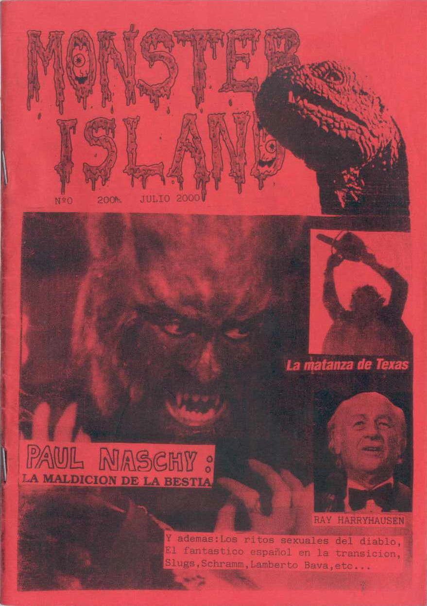 MONSTER ISLAND magazine side cover July 2000