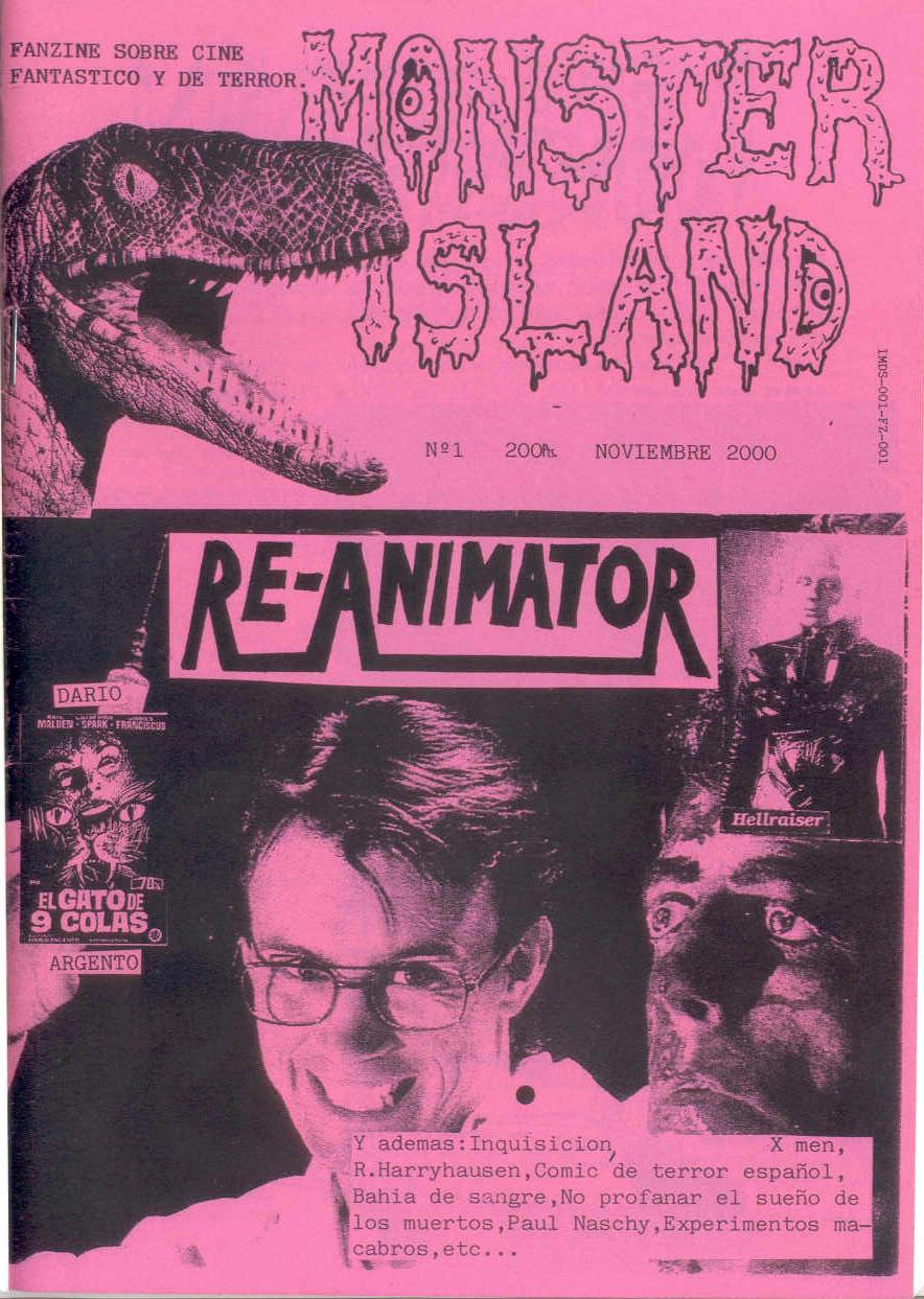 MONSTER ISLAND magazine side cover Issue 1 November 2000
