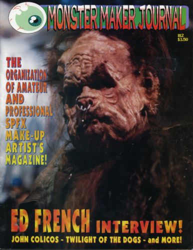 MONSTER MAKER JOURNAL magazine side cover Issue 2  1995