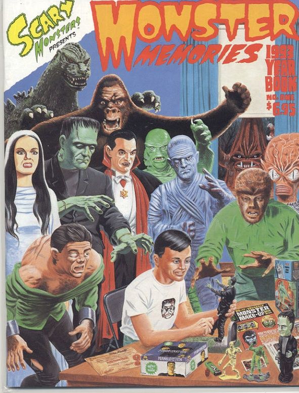 MONSTER MEMORIES magazine side cover Issue 1  1993