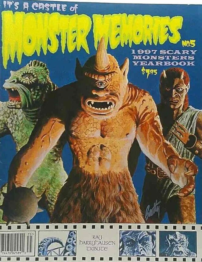 MONSTER MEMORIES magazine side cover Issue 5  1997