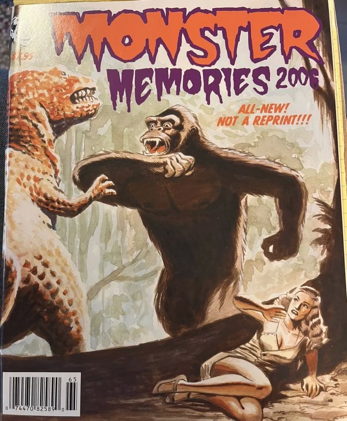 MONSTER MEMORIES magazine side cover Issue 6  1998