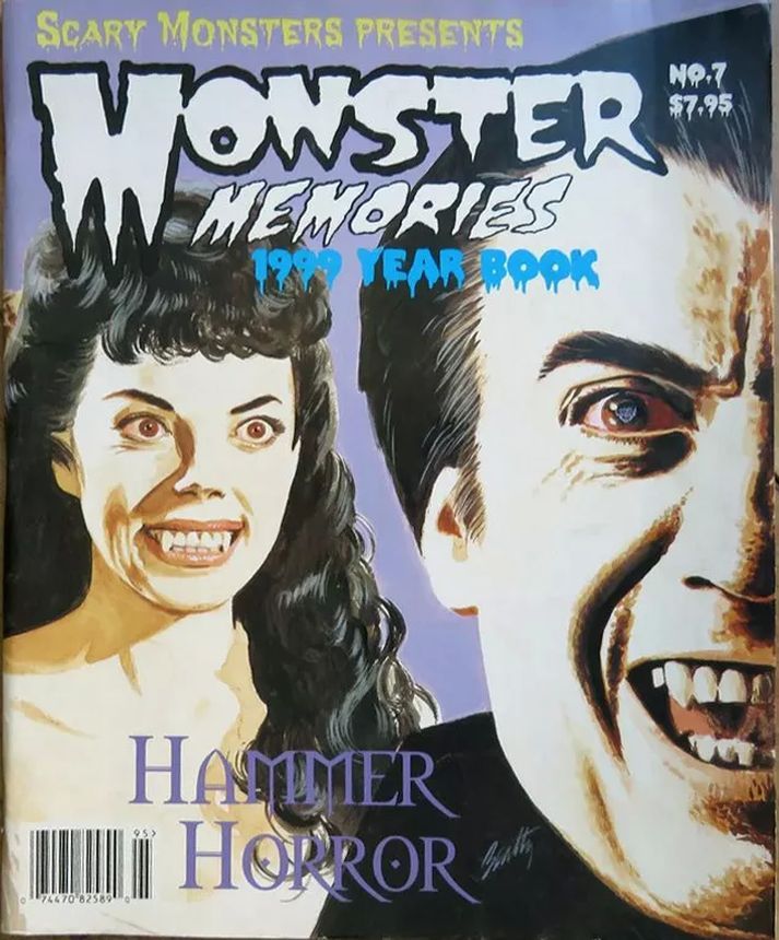MONSTER MEMORIES magazine side cover Issue 7  1999