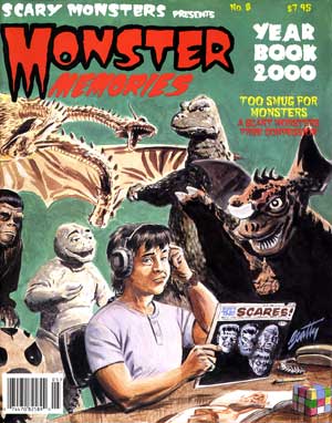 MONSTER MEMORIES magazine side cover Issue 8  2000