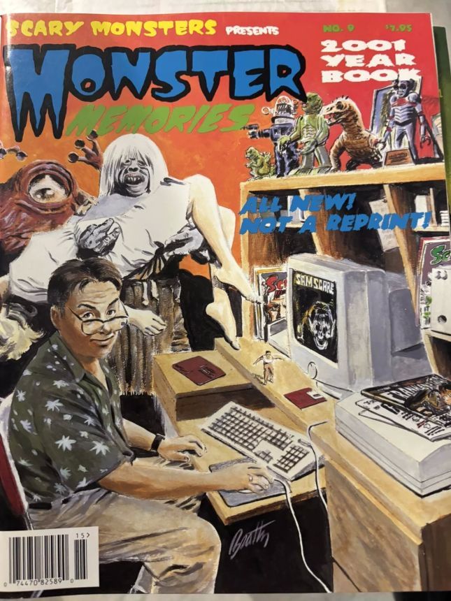 MONSTER MEMORIES magazine side cover Issue 9 March 2001