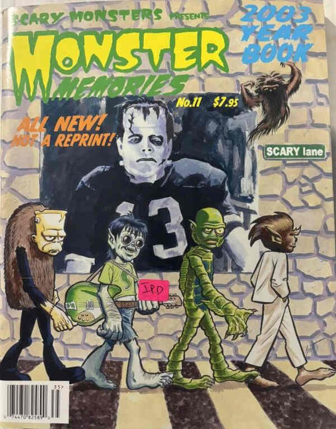 MONSTER MEMORIES magazine side cover Issue 11 March 2003