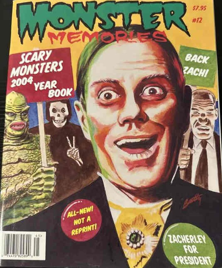 MONSTER MEMORIES magazine side cover Issue 12 March 2004