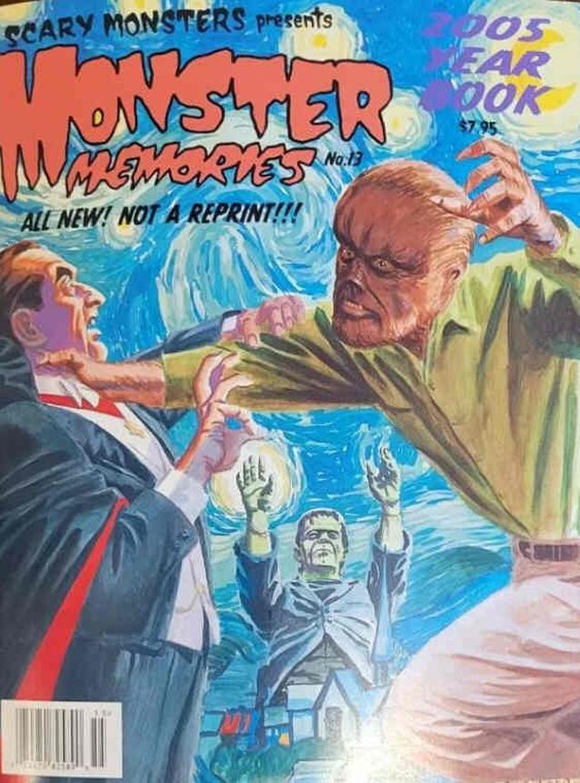 MONSTER MEMORIES magazine side cover Issue 13 March 2005