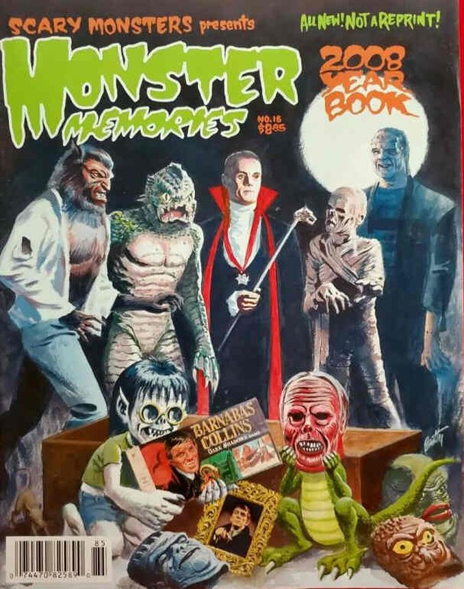 MONSTER MEMORIES magazine side cover Issue 16 March 2008