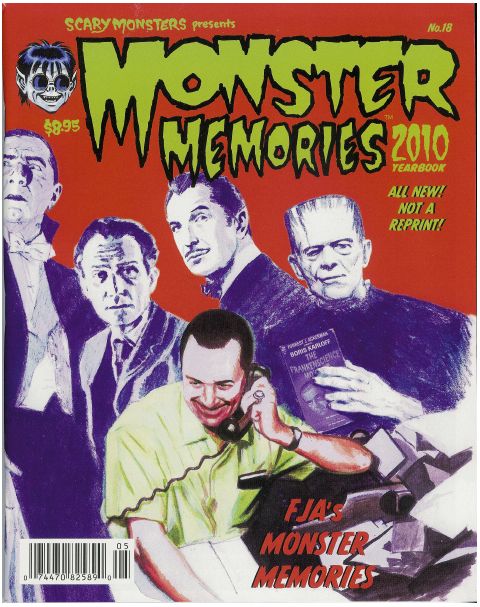 MONSTER MEMORIES magazine side cover Issue 18 March 2010
