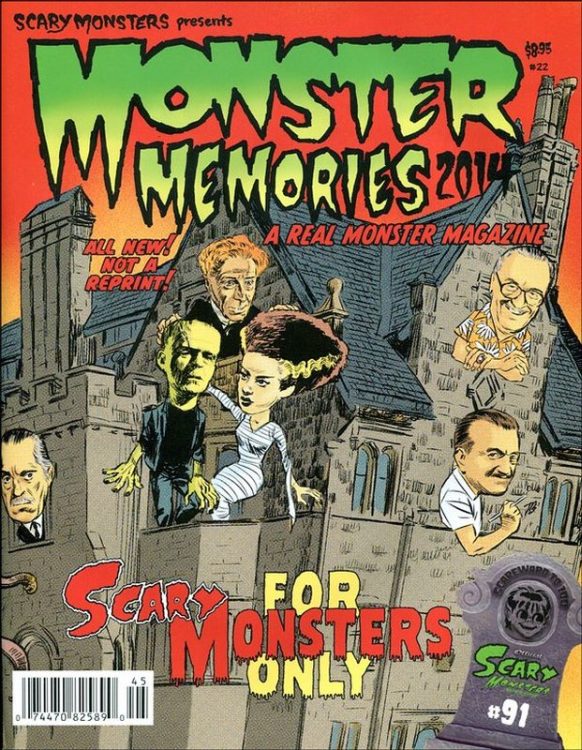 MONSTER MEMORIES magazine side cover Issue 22 March 2014