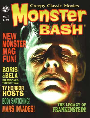 MONSTER BASH magazine side cover Issue 1  2002