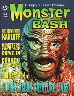 MONSTER BASH magazine side cover Issue 2  2002