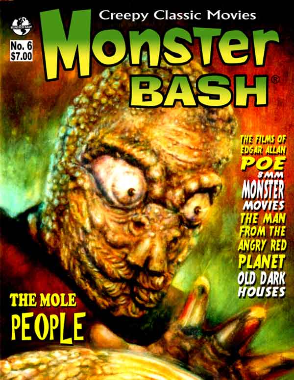 MONSTER BASH magazine side cover Issue 6  2006