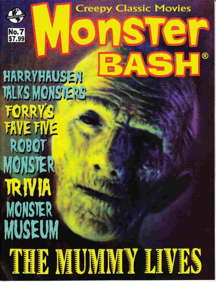MONSTER BASH magazine side cover Issue 7  2007