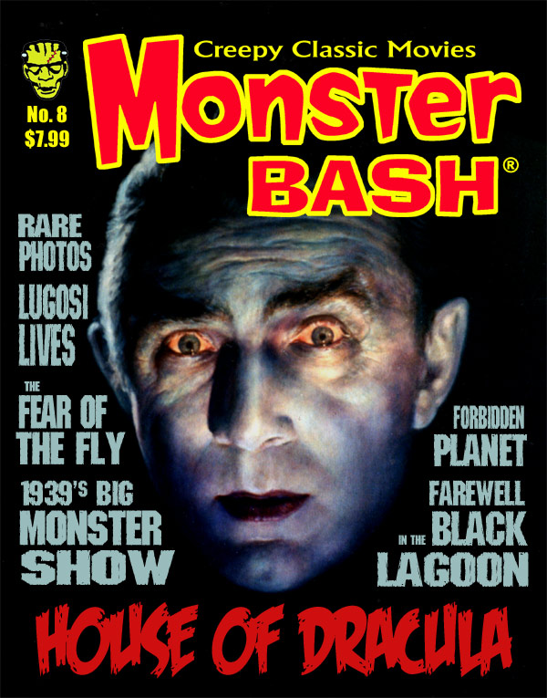 MONSTER BASH magazine side cover Issue 8  2008