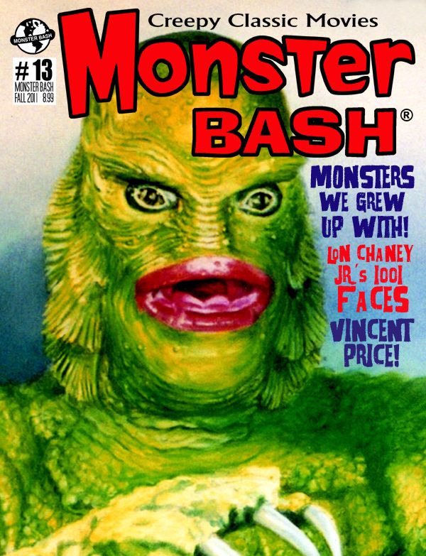 MONSTER BASH magazine side cover Issue 13 September/October/November 2011