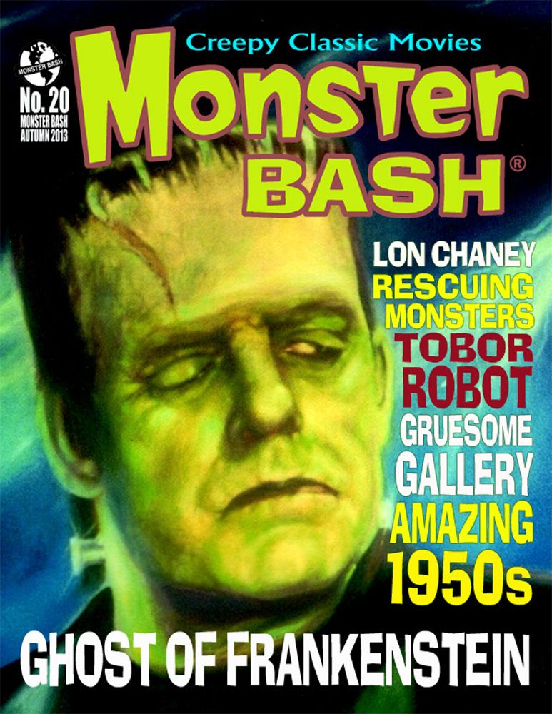 MONSTER BASH magazine side cover Issue 20 Autumn 2013