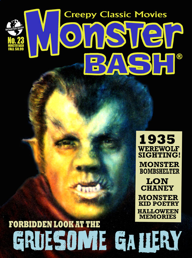 MONSTER BASH magazine side cover Issue 23 Fall 2014