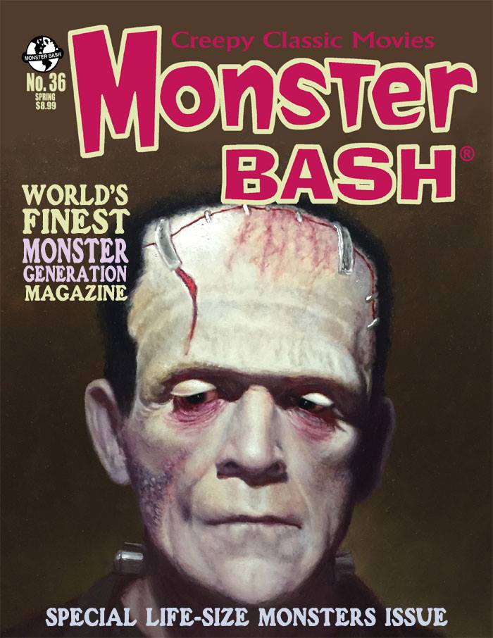 MONSTER BASH magazine side cover Issue 36 Spring 2019