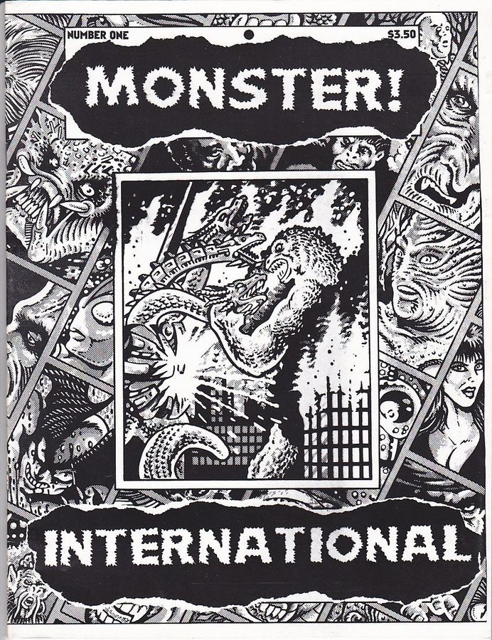 MONSTER! INTERNATIONAL magazine side cover Issue 1 October 1991