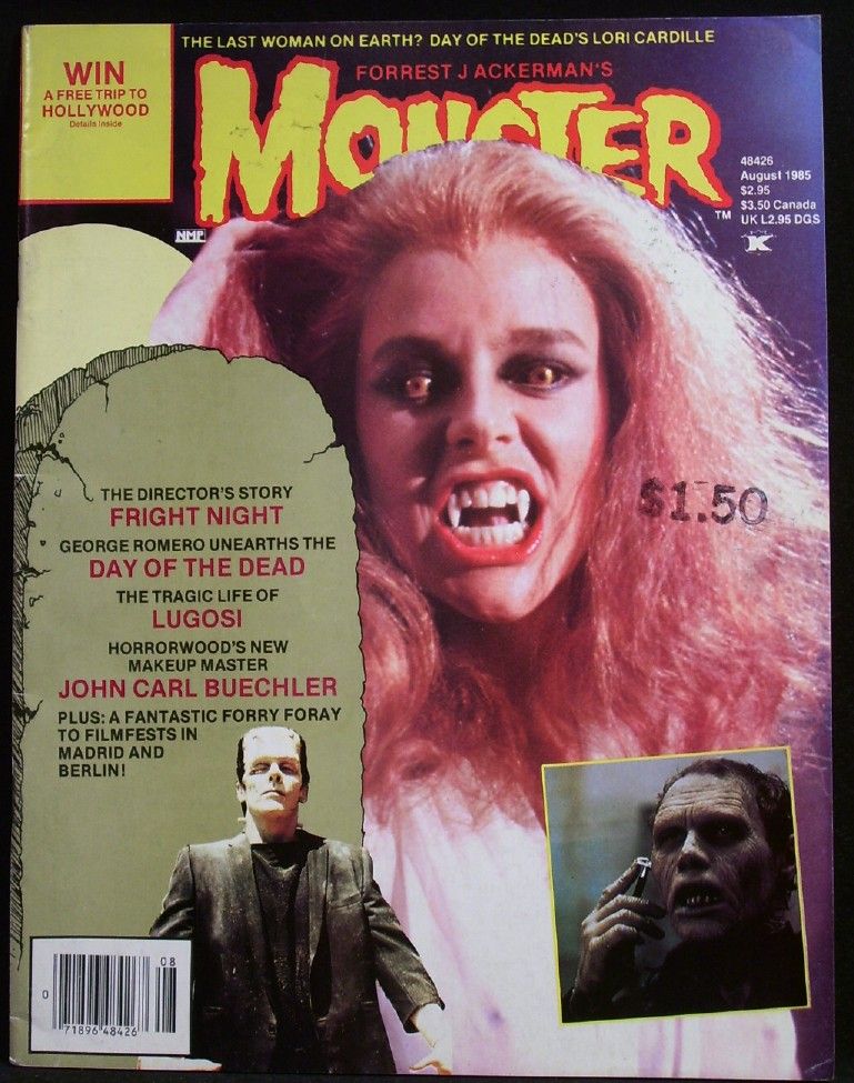 MONSTERLAND magazine side cover Issue 4 August 1985
