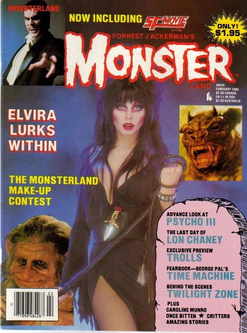 MONSTERLAND magazine side cover Issue 7  1986